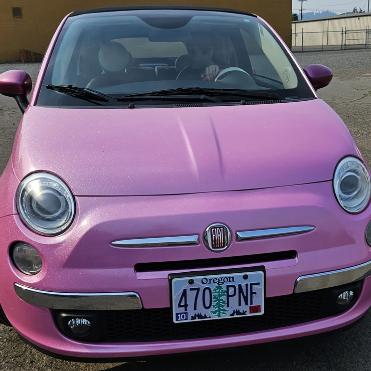 Color-change car wrap completed for a customer in Springfield, Oregon