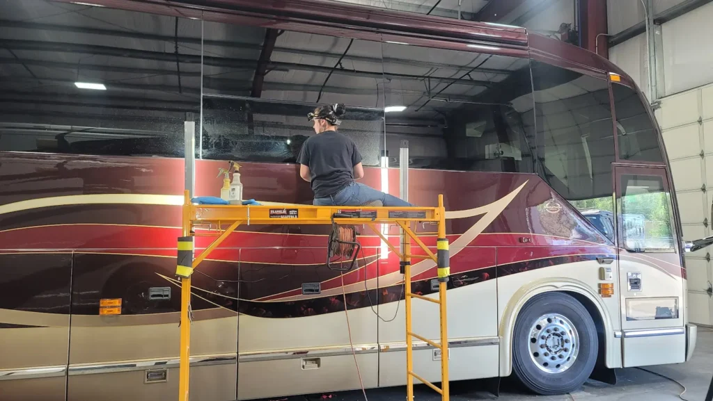 RV exterior paint cost in Oregon