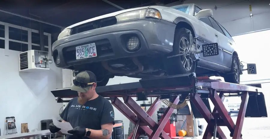 Tire rotation and tread-depth check at the Springfield, OR shop