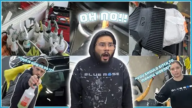 Our marketing guy details a car